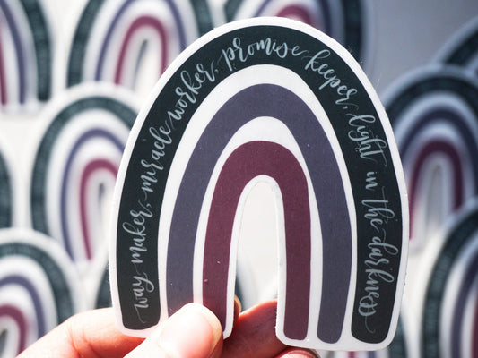 Way Maker Sticker | Way Maker, Miracle Worker, Promise Keeper | Waterproof Vinyl Sticker | Matte Vinyl Sticker | Christian Decal Sticker