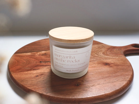 Margarita on the Rocks Natural Beeswax Candle