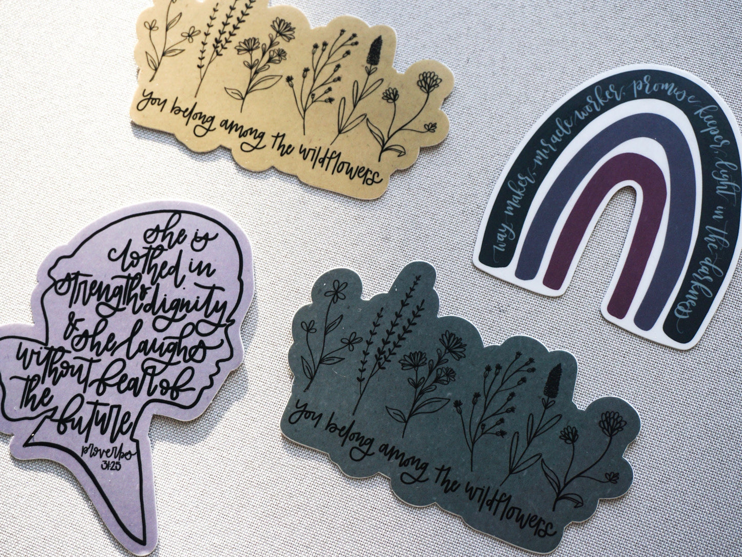 You Belong Among the Wildflowers Sticker | Waterproof Vinyl Sticker | Matte Vinyl Sticker | Vinyl Decal Sticker