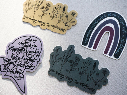 You Belong Among the Wildflowers Sticker | Waterproof Vinyl Sticker | Matte Vinyl Sticker | Vinyl Decal Sticker